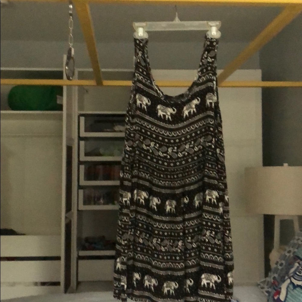 Black designed dress